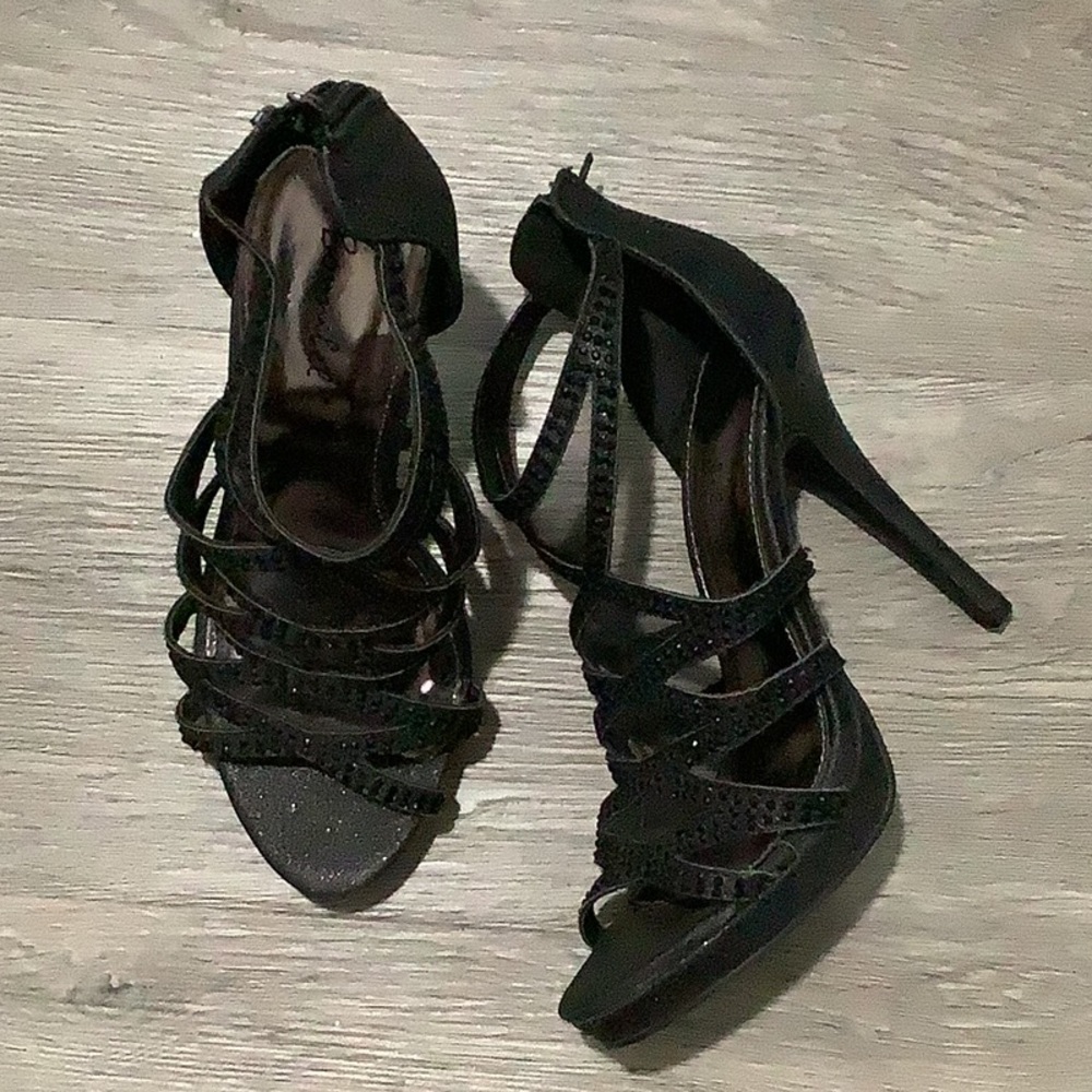 Bonnibel Black Stiletto Heels